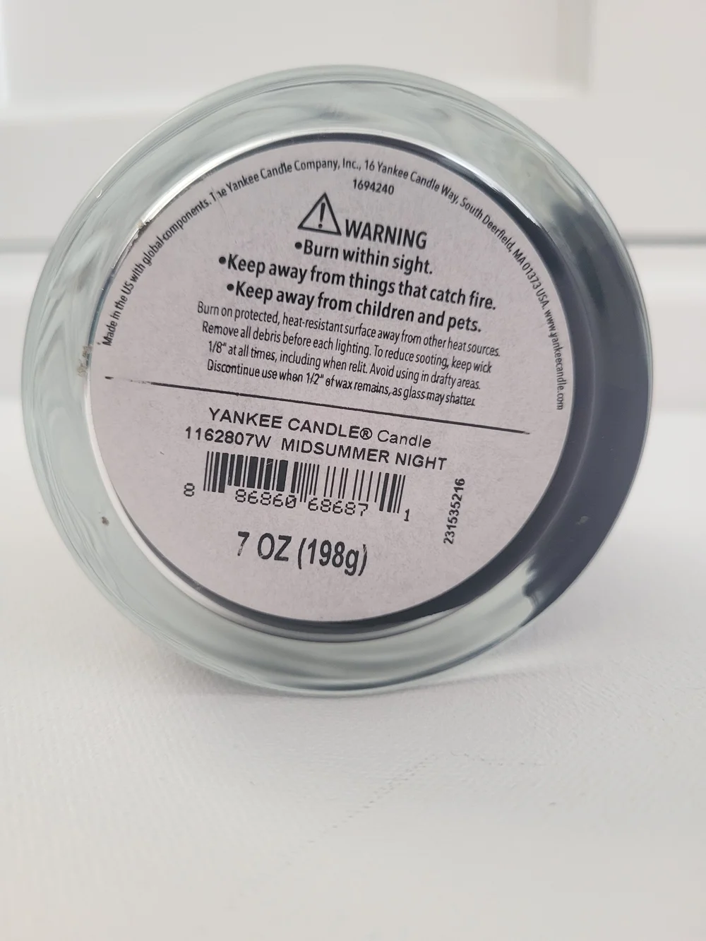 Yankee Candle Midsummer's Night Scented Candle - 7 Oz